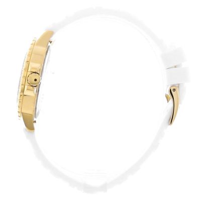  Shop Authentic Guess Crown Jewel Multifunction Diamonds White Dial White Leather Strap Watch for Women - GW0411L1 - Luxxuri