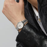  Shop Authentic Gucci G Timeless Diamonds White Dial Silver Steel Strap Watch for Women - YA1265064 - Luxxuri