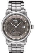 Tissot Luxury Powermatic 80 Anthracite Grey Dial Silver Steel Strap Watch For Men - T086.407.11.061.10
