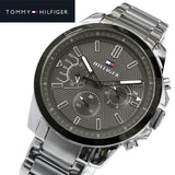  Shop Authentic Tommy Hilfiger Iconic Quartz Black Dial Silver Steel Strap Watch for Men - 1791564 - Luxxuri