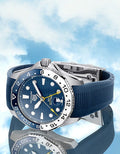  Shop Authentic Tag Heuer Aquaracer Professional 300 GMT Automatic Blue Dial Blue Rubber Strap Watch for Men - WBP2010.FT6198 - Luxxuri