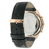  Shop Authentic Hugo Boss Talent Chronograph Black Dial Black Leather Strap Watch For Men - 1513580 - Luxxuri
