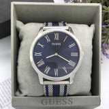  Shop Authentic Guess Richmond Blue Dial Two Tone Mesh Bracelet Watch for Men - W1179G1 - Luxxuri