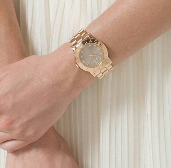  Shop Authentic Marc Jacobs Amy Glitz Brown Dial Rose Gold Steel Strap Watch for Women - MBM3221 - Luxxuri
