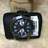  Shop Authentic Marc Jacobs Larry Chronograph Black Dial Black Leather Strap Watch for Men - MBM5054 - Luxxuri