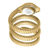 Just Cavalli Ravenna Green Dial Gold Steel Strap Watch for Women - JC1L271M0035