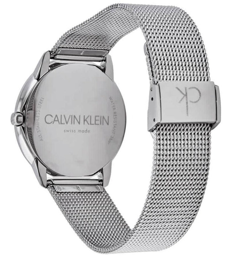  Shop Authentic Calvin Klein Minimal Silver Dial Silver Mesh Bracelet Watch for Men - K3M211Y6 - Luxxuri