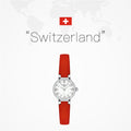  Shop Authentic Tissot Lovely Round Mother of Pearl Dial Red Leather Strap Watch for Women - T140.009.16.111.00 - Luxxuri