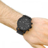  Shop Authentic Fossil Nate Chronograph Black Dial Black Steel Strap Watch for Men - JR1401 - Luxxuri