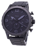  Shop Authentic Fossil Nate Chronograph Black Dial Black Steel Strap Watch for Men - JR1401 - Luxxuri