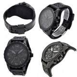  Shop Authentic Fossil Nate Chronograph Black Dial Black Leather Strap Watch for Men - JR1510 - Luxxuri