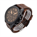  Shop Authentic Fossil Nate Chronograph Brown Dial Brown Leather Strap Watch for Men - JR1511 - Luxxuri