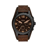  Shop Authentic Fossil Nate Chronograph Brown Dial Brown Leather Strap Watch for Men - JR1511 - Luxxuri