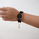  Shop Authentic Daniel Wellington Petite Cornwall Black Dial Black Nylon Strap Watch for Women - DW00100247 - Luxxuri