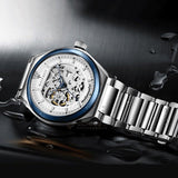  Shop Authentic Maserati Triconic Automatic Skeleton Grey Dial Silver Steel Strap Watch For Men - R8823139002 - Luxxuri