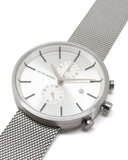  Shop Authentic Michael Kors Jaryn Silver Dial Silver Mesh Bracelet Watch for Men - MK8541 - Luxxuri