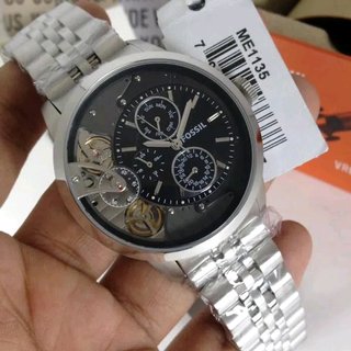  Shop Authentic Fossil Townsman Multifunction Black Dial Silver Steel Strap Watch for Men - ME1135 - Luxxuri