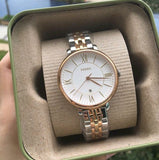  Shop Authentic Fossil Jacqueline White Dial Two Tone Steel Strap Watch for Women - ES3844 - Luxxuri