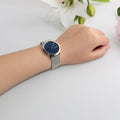  Shop Authentic Calvin Klein Minimal Blue Dial Silver Mesh Bracelet Watch for Men - K3M2112N - Luxxuri