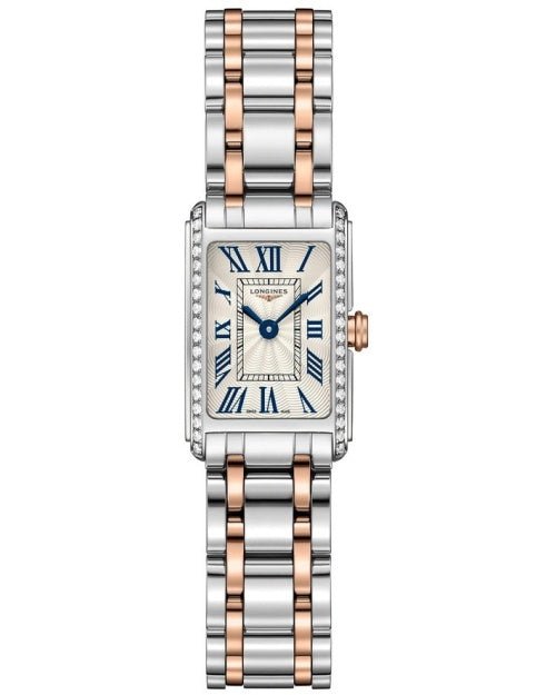  Shop Authentic Longines Dolcevita Diamonds White Dial Two Tone Steel Strap Watch for Women - L5.258.5.79.7 - Luxxuri