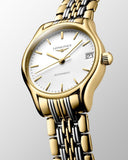  Shop Authentic Longines Lyre Quartz White Dial Gold Stainless Steel Watch for Women - L4.859.2.12.7 - Luxxuri