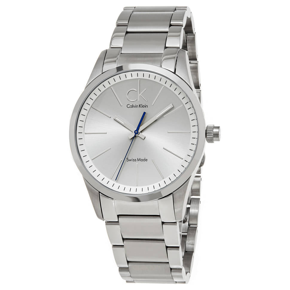  Shop Authentic Calvin Klein Bold White Dial Silver Steel Strap Watch for Men - K2241120 - Luxxuri