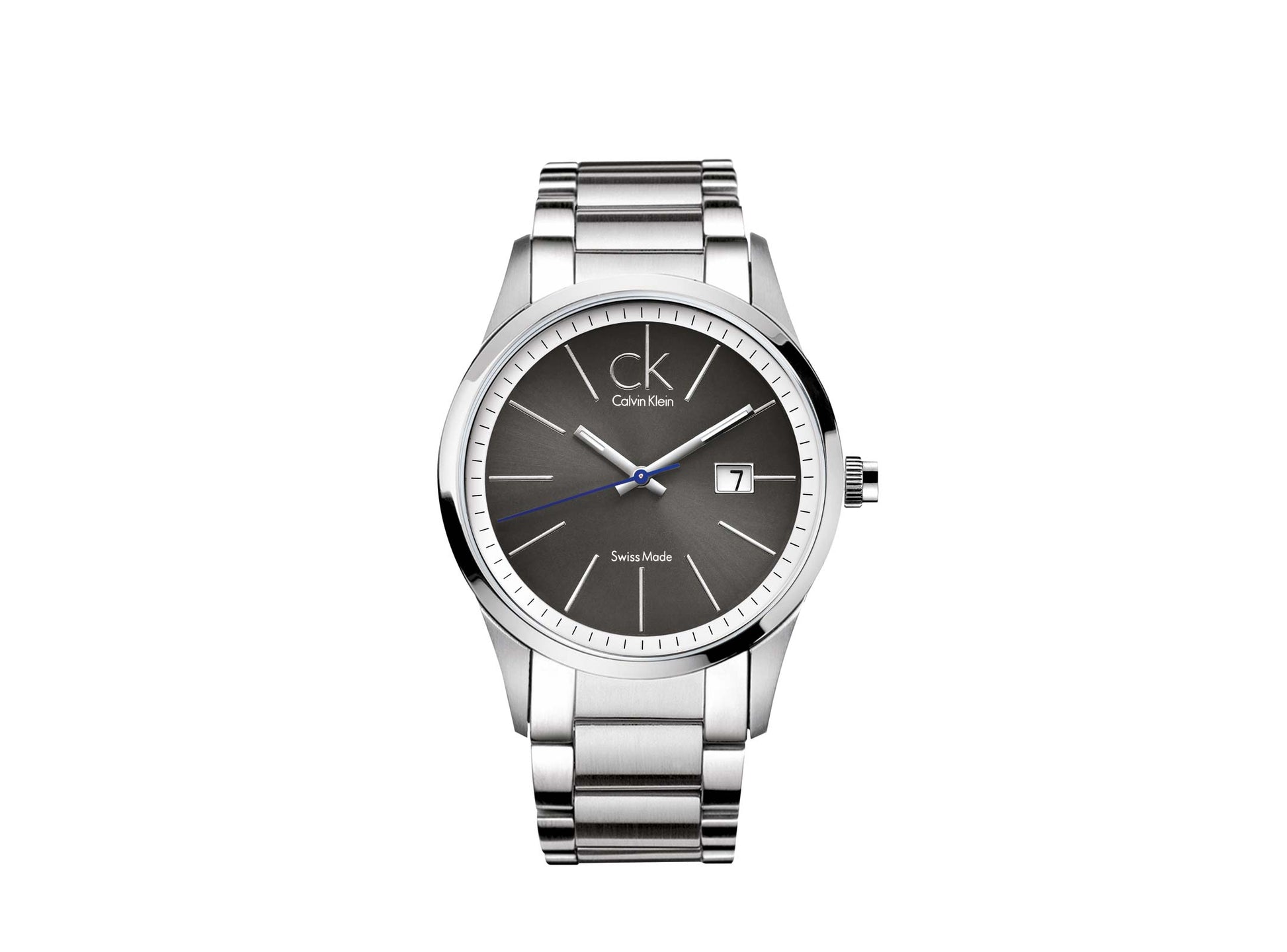  Shop Authentic Calvin Klein Bold Black Dial Silver Steel Strap Watch for Men - K2246107 - Luxxuri