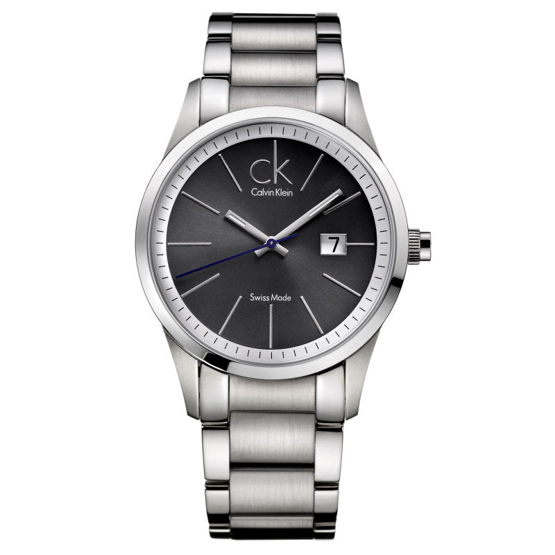  Shop Authentic Calvin Klein Bold Black Dial Silver Steel Strap Watch for Men - K2246107 - Luxxuri