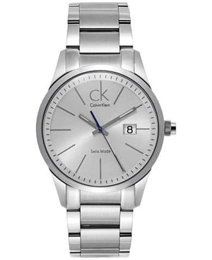  Shop Authentic Calvin Klein Bold Silver Dial Silver Steel Strap Watch for Men - K2246120 - Luxxuri