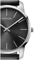  Shop Authentic Calvin Klein City Black Dial Black Leather Strap Watch for Men - K2G21107 - Luxxuri