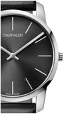  Shop Authentic Calvin Klein City Black Dial Black Leather Strap Watch for Men - K2G21107 - Luxxuri