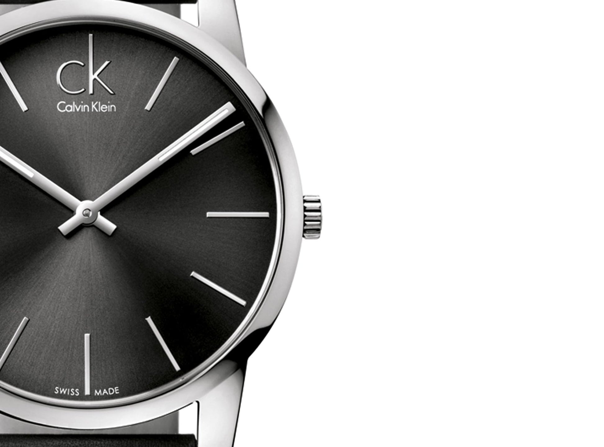  Shop Authentic Calvin Klein City Black Dial Black Leather Strap Watch for Men - K2G21107 - Luxxuri