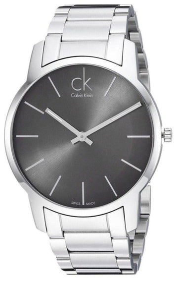  Shop Authentic Calvin Klein City Black Dial Silver Steel Strap Watch for Men - K2G21161 - Luxxuri