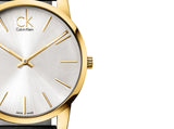  Shop Authentic Calvin Klein City Silver Dial Black Leather Strap Watch for Men - K2G21520 - Luxxuri