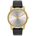  Shop Authentic Calvin Klein City Silver Dial Black Leather Strap Watch For Men - K2G21520 - Luxxuri