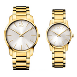  Shop Authentic Calvin Klein City Silver Dial Gold Steel Strap Watch for Men - K2G21546 - Luxxuri
