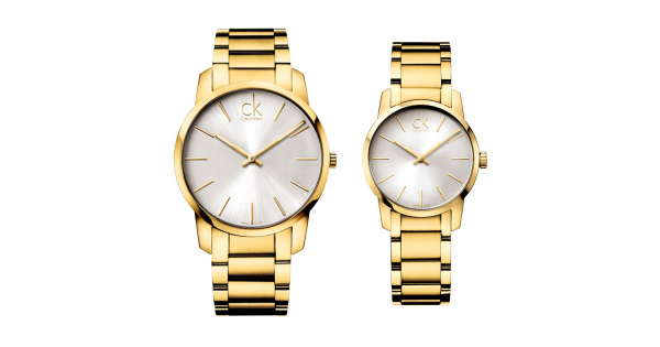  Shop Authentic Calvin Klein City Silver Dial Gold Steel Strap Watch for Men - K2G21546 - Luxxuri