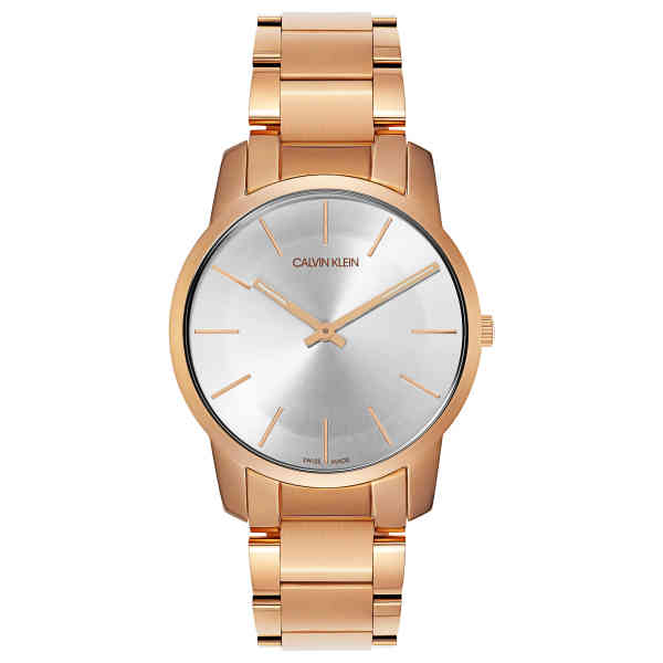  Shop Authentic Calvin Klein City White Dial Rose Gold Steel Strap Watch for Men - K2G21646 - Luxxuri