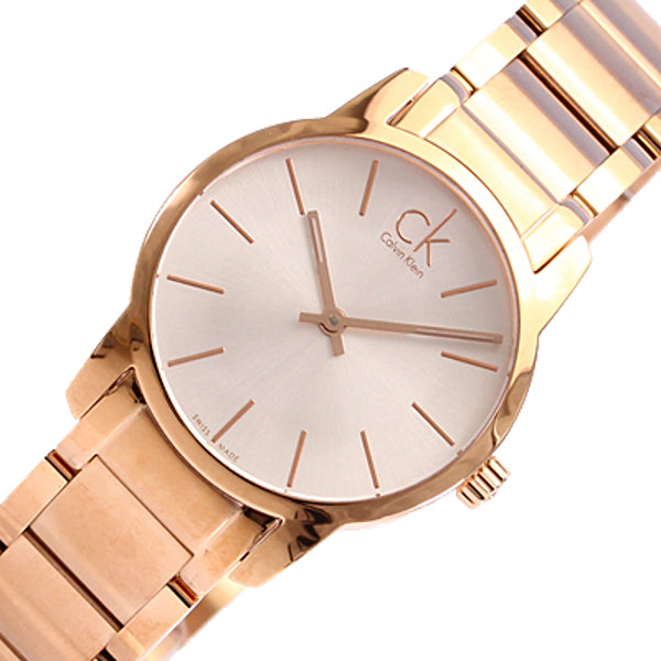  Shop Authentic Calvin Klein City White Mother of Pearl Dial Rose Gold Steel Strap Watch for Women - K2G23646 - Luxxuri