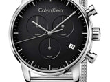  Shop Authentic Calvin Klein City Chronograph Black Dial Silver Mesh Bracelet Watch for Men - K2G27121 - Luxxuri