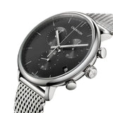  Shop Authentic Calvin Klein City Chronograph Black Dial Silver Mesh Bracelet Watch for Men - K2G27121 - Luxxuri