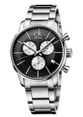  Shop Authentic Calvin Klein City Chronograph Black Dial Silver Steel Strap Watch for Men - K2G2714X - Luxxuri