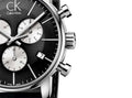  Shop Authentic Calvin Klein City Chronograph Black Dial Black Leather Strap Watch for Men - K2G271C3 - Luxxuri