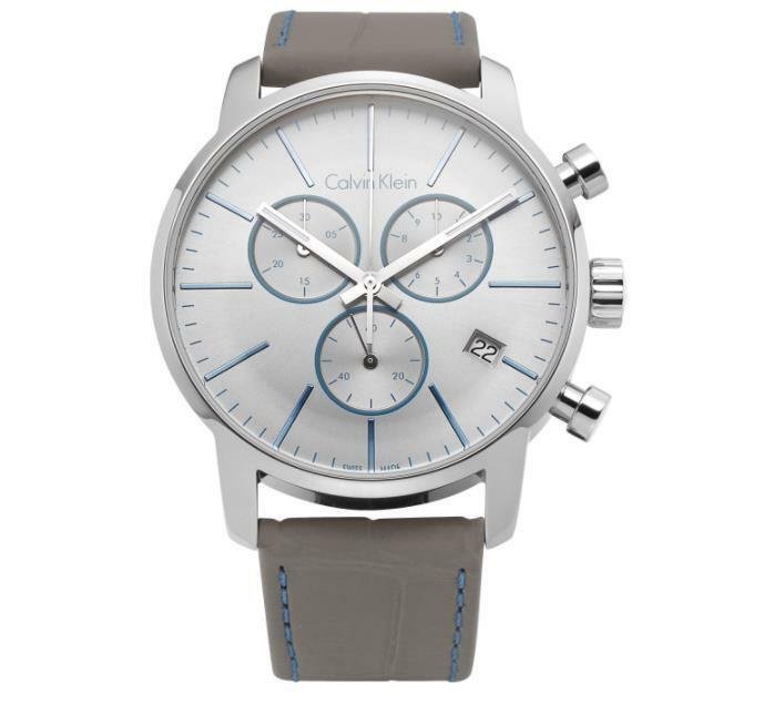  Shop Authentic Calvin Klein City Chronograph White Dial White Leather Strap Watch for Men - K2G271Q4 - Luxxuri