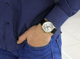 Shop Authentic Calvin Klein City Chronograph Silver Dial Black Leather Strap Watch for Men - K2G275C6 - Luxxuri