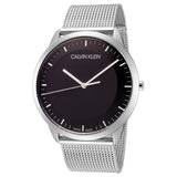  Shop Authentic Calvin Klein City Chronograph Black Dial Silver Mesh Bracelet Watch for Men - K2G2G121 - Luxxuri