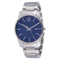  Shop Authentic Calvin Klein City Blue Dial Silver Steel Strap Watch for Men - K2G2G14N - Luxxuri