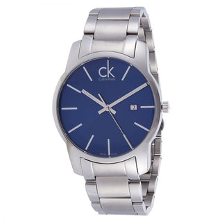  Shop Authentic Calvin Klein City Blue Dial Silver Steel Strap Watch for Men - K2G2G14N - Luxxuri