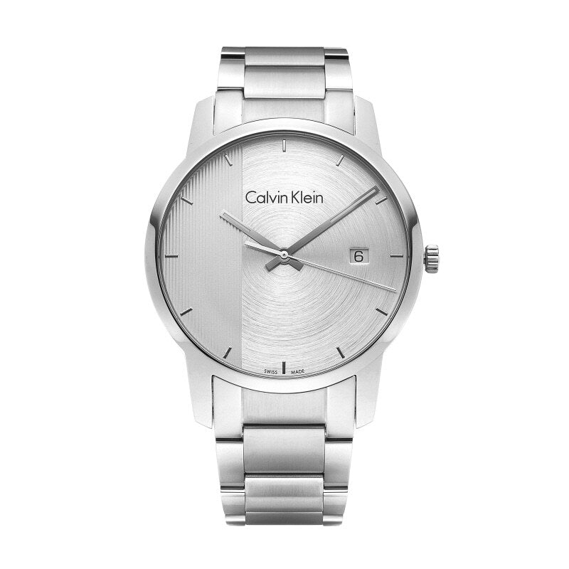  Shop Authentic Calvin Klein City Chronograph White Dial Silver Steel Strap Watch for Men - K2G2G14X - Luxxuri