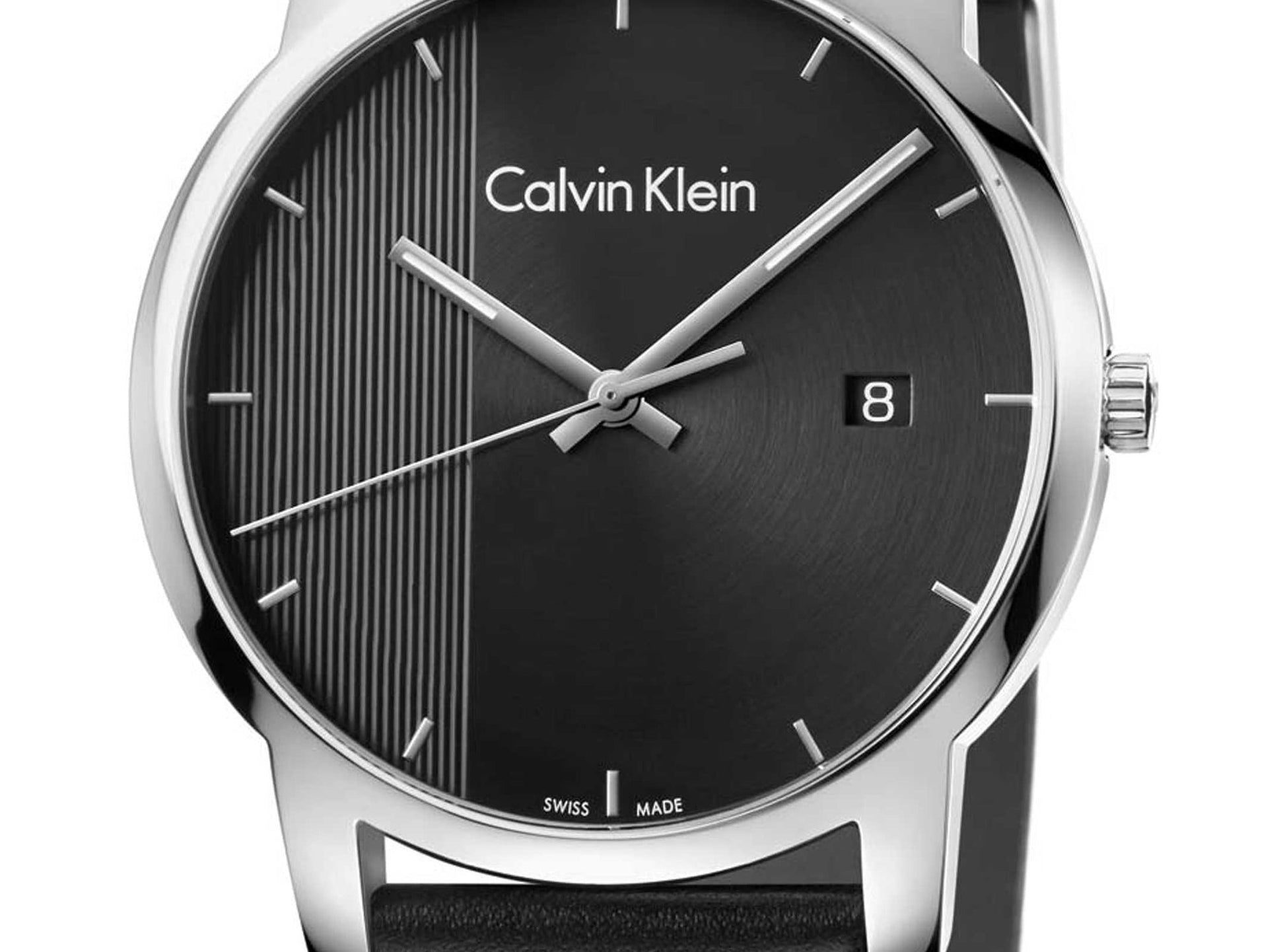  Shop Authentic Calvin Klein City Quartz Black Dial Black Leather Strap Watch for Men - K2G2G1C1 - Luxxuri